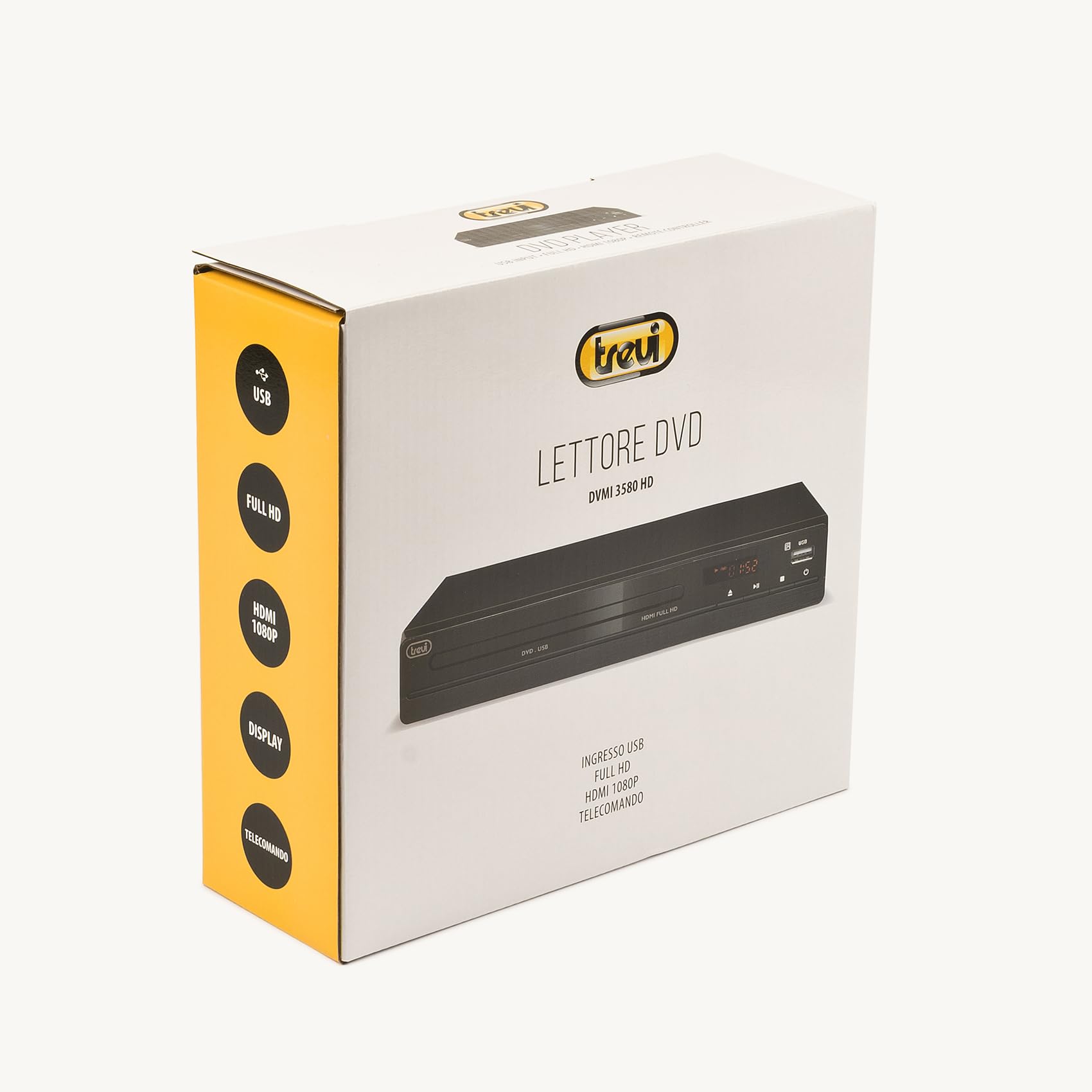Lettore DVD Trevi 0358000 Dvmi 3580 Hd Black