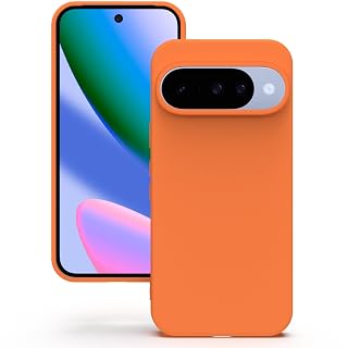 YATWIN Silicone Back Case for Google Pixel 10/10 Pro, Soft-Touch, Shockproof Phone Back Cover for Google Pixel 10/10 Pro - Orange