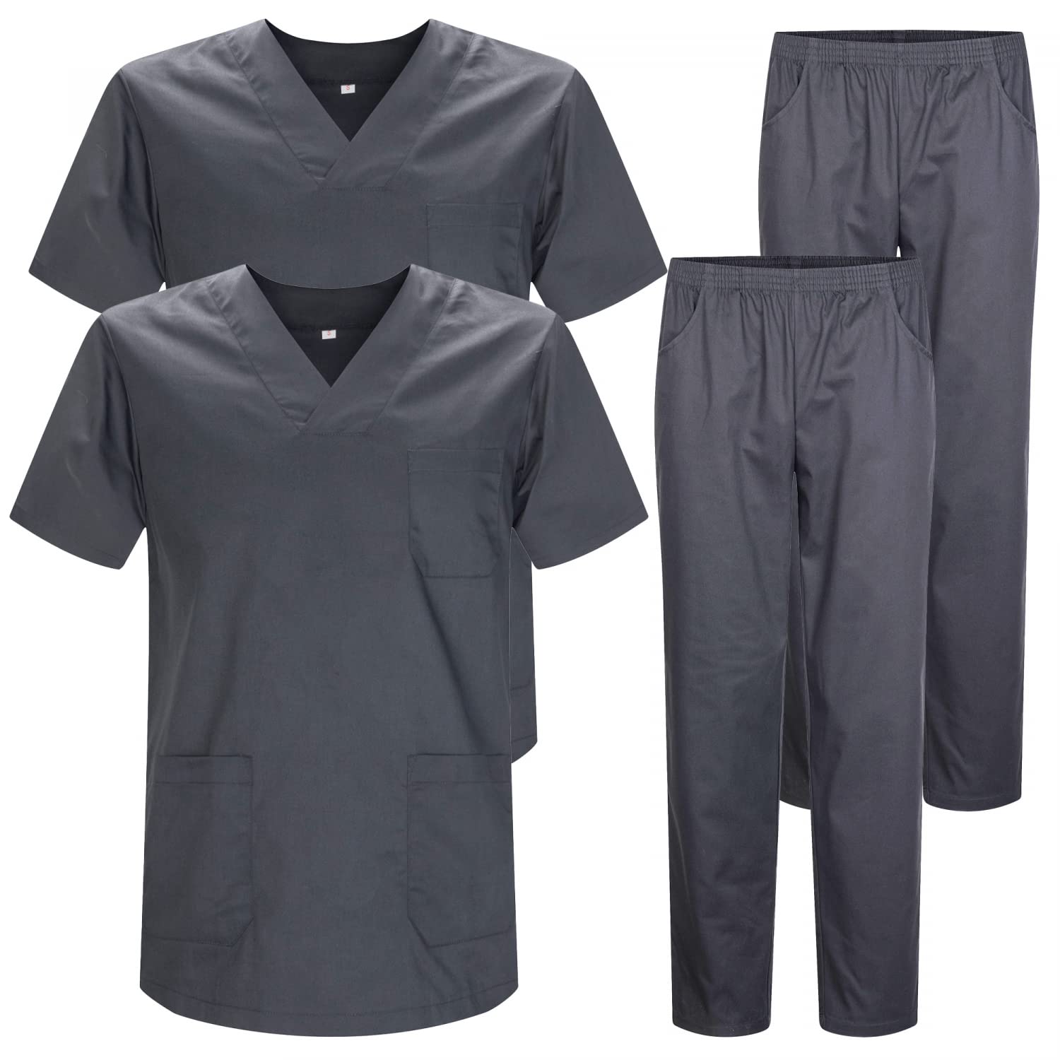 MISEMIYA - Pack * 2 Pcs - Unisex-Schrubb-Set - Medizinische Uniform mit Oberteil und Hose ref.2-8178