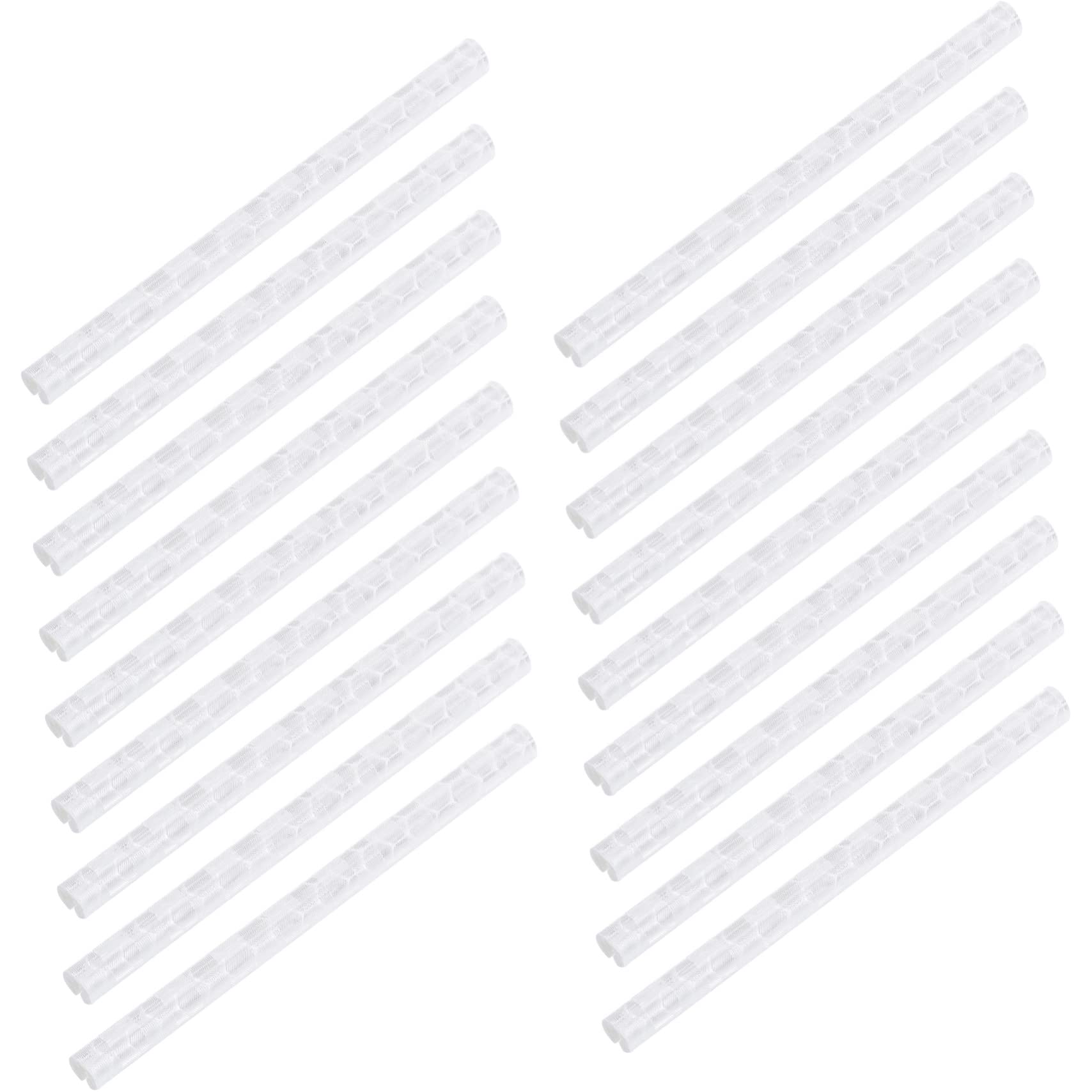 GOOHOCHY 2Bags Reflective Bike Spoke Strips Durable Bicycle Reflectors for Night Safety Easy Installation Reflective Wraps for Mountain Bike Visibility Tool Setup