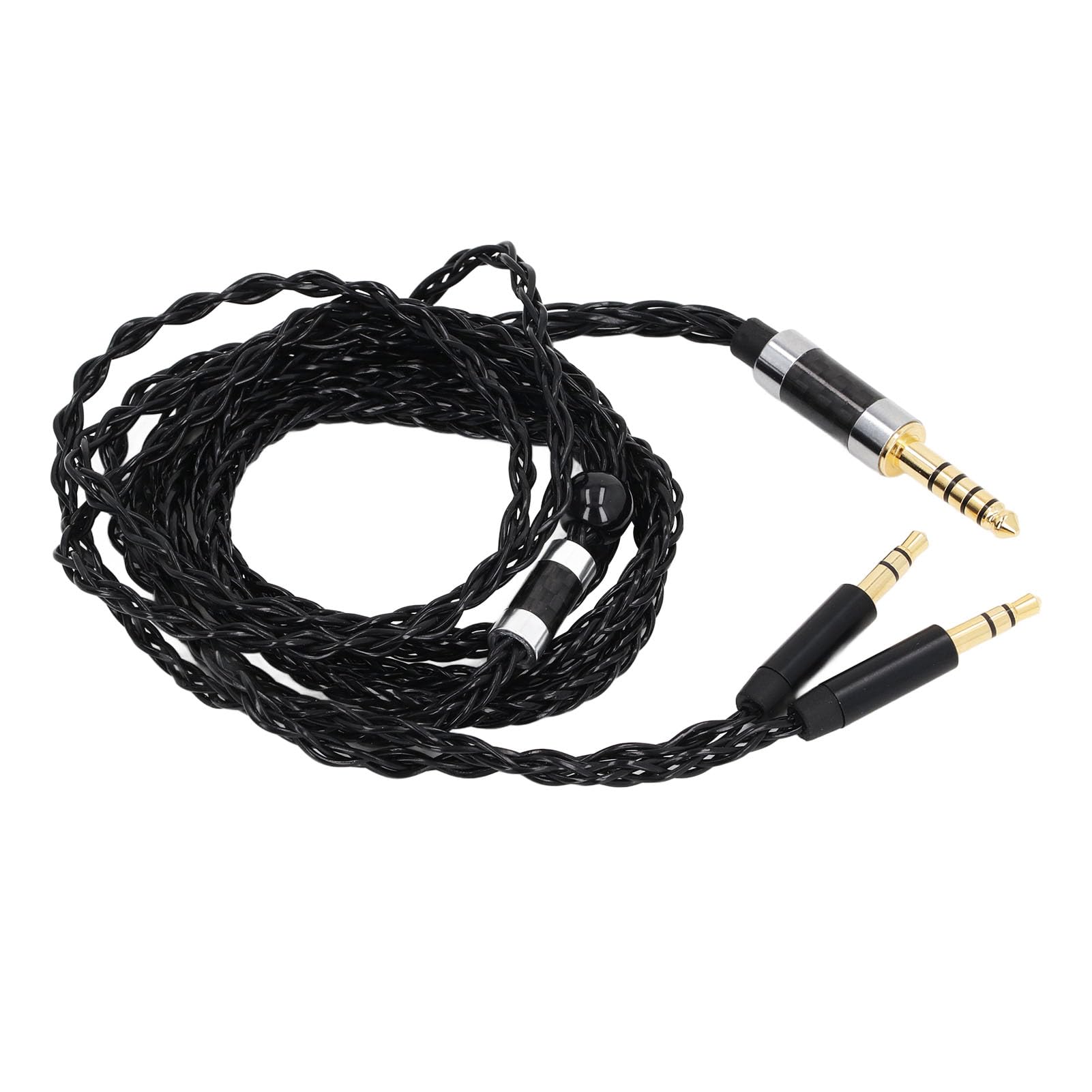 Cable de Auriculares de Repuesto Chapado en Plata de 8 Núcleos para AH D600, Meze 99 Classics, Elear con Cable Balanceado de 4,4 Mm, Cable de Auriculares OFC Profesional de 1,2 M