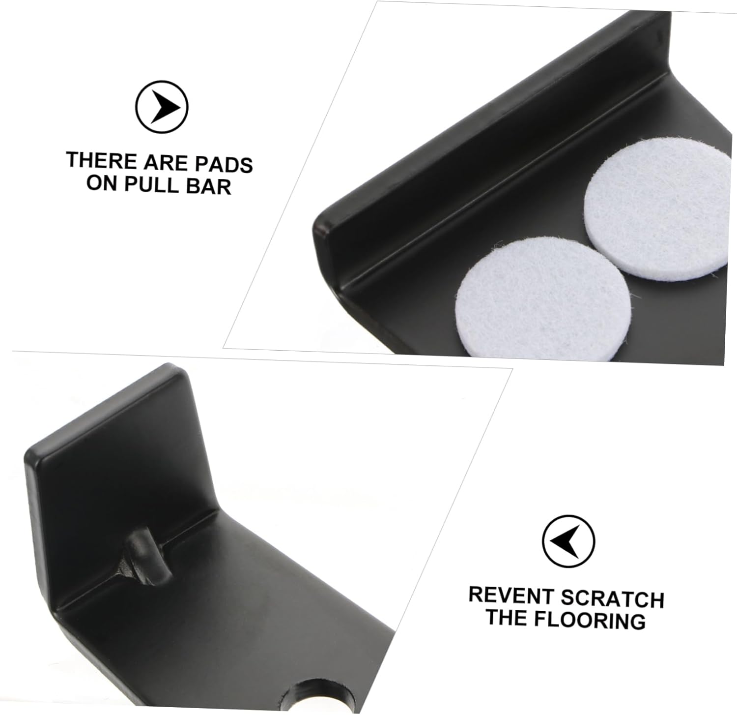 NUOBESTY 1Set Heavy Duty Flooring Installation Tool with Wedge Spacers Tapping Block Pull Bar and Mallet for Quick and Efficient Hardwood Assembly