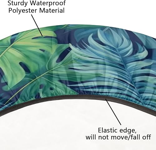 Vista 124 de Cardinal Bird - Mantel redondo ajustable con borde elástico de 36 a 42 pulgadas, mantel redondo elástico, impermeable, lavable, mantel circular