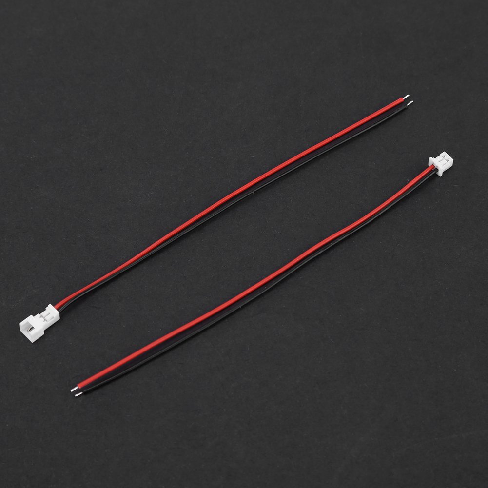 Fdit 20 Set/Confezione Micro JST 1.25MM Connettore Maschio/Femmina 2 Pin / 3 Pin con Cavi(2Pin)