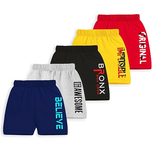 Kids Shorts Pack of 5 - Comfy Summer Wear
