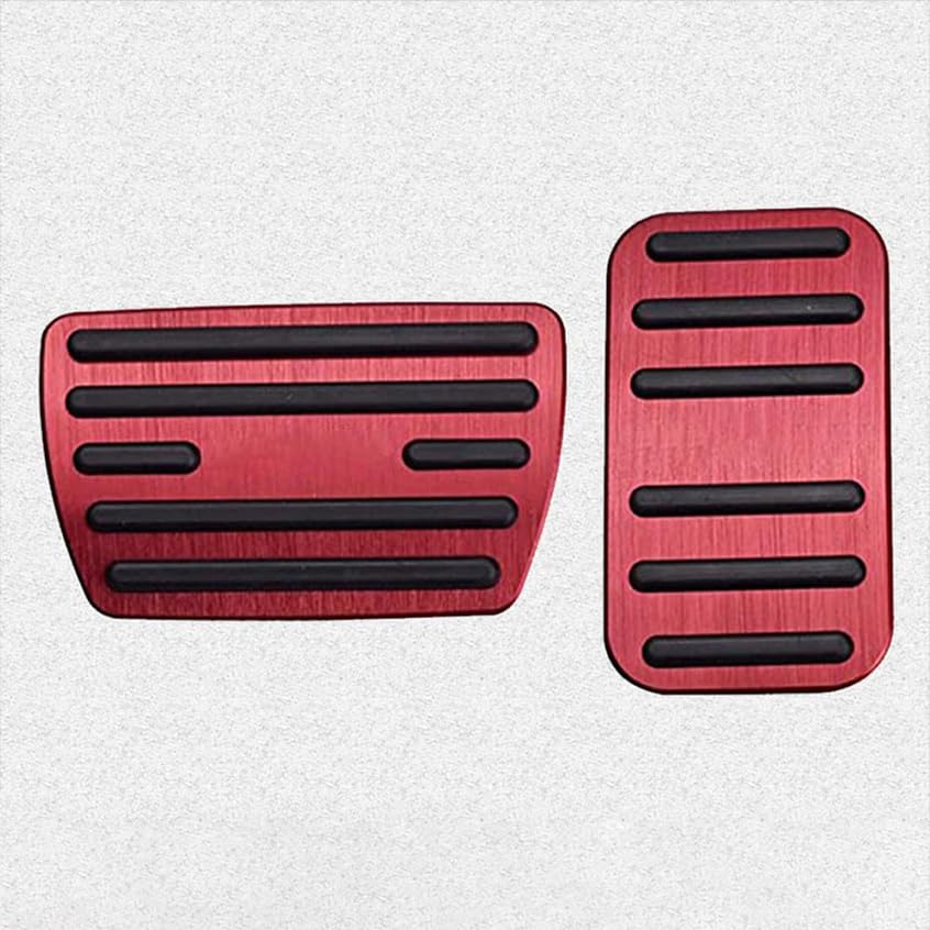 Great-luck aluminium alloy Gas Accelerator Pedal Covers,Anti-Slip No Drilling Brake Foot Pedal Pads accessories Kit 2 pieces/set(red) for Honda CR-V/CRV(2017 2018 2019 2020 2021 2022)