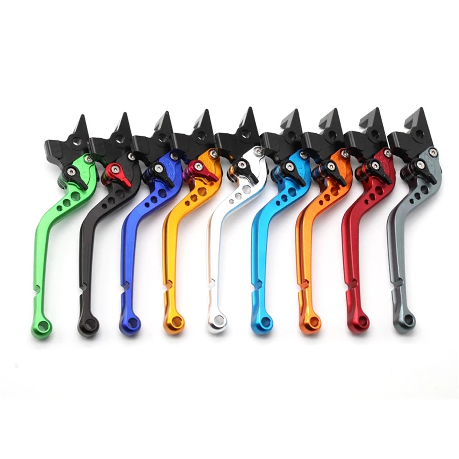 Freno Palanca de embrague Para RS150 para RS150R palancas de embrague de freno cortas/largas accesorios de motocicleta aluminio CNC ajustable(Long blue)
