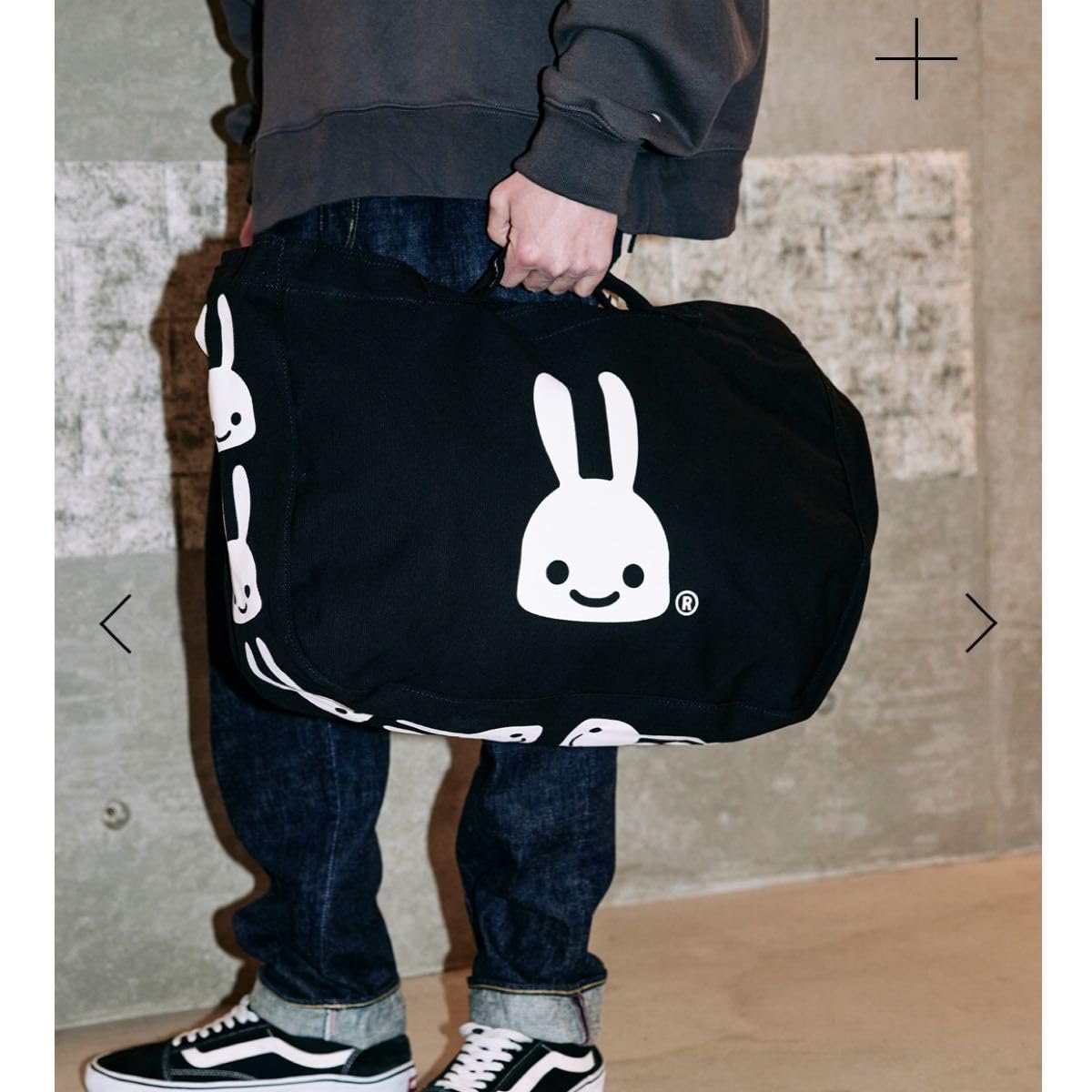 Amazon.co.jp: うさぎ 2wayバッグ cune 帆布 タテ37 ヨコ48 マチ15  