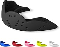 Vista 1 de SISU Aero - Protector bucal grande, negro carbón - 0.08 pulgadas de grosor - Ajuste moldeado a medida - Diseño delgado - Remodelable hasta 20 veces