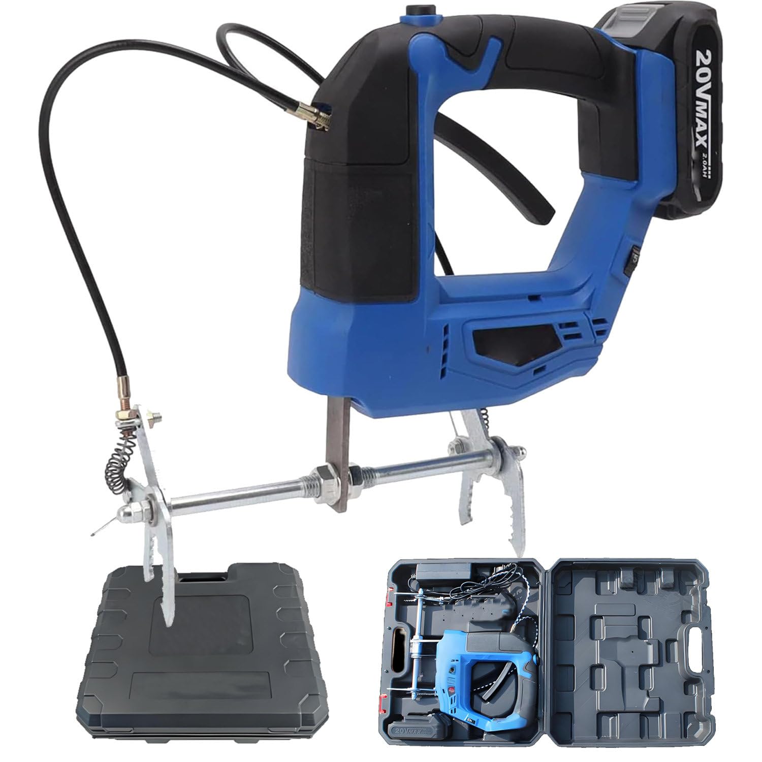 Extractor de Miel eléctrico portátil de 4 velocidades, 150 W, con Cargador y Caja de Almacenamiento, 2700 r/min, para apicultores y Granjas. Blue