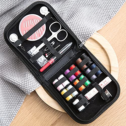 Kit de couture ménagère avec ciseaux et fils pour réparations rapides - 4