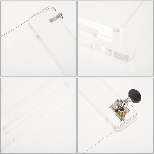 Miniatura 8 de EXCEART Cortador de jabón acrílico, cortador de jabón de empuje, cortador de jabón de alambre para hacer jabón, molde de jabón hecho a mano