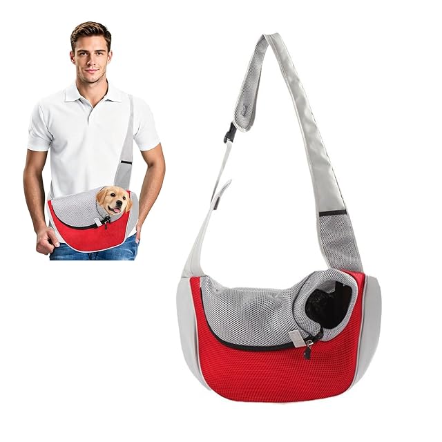 PETCUTE Bolso para Mascotas,Transportín para Perros con Correa Ajustable para el Hombro,Bolsa Cachorros…