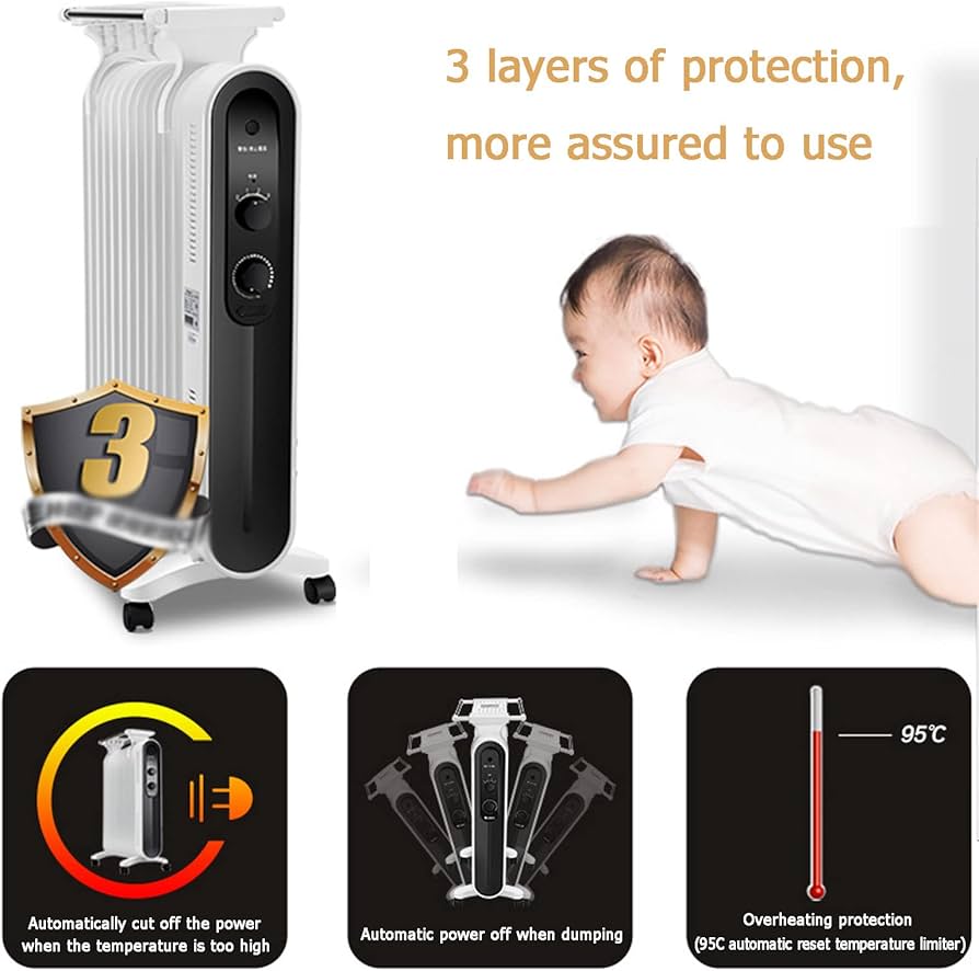 電気ラジエーターヒーター Amazon.co.jp : 加熱 11 フィン オイル入りラジエーター、ポータブル