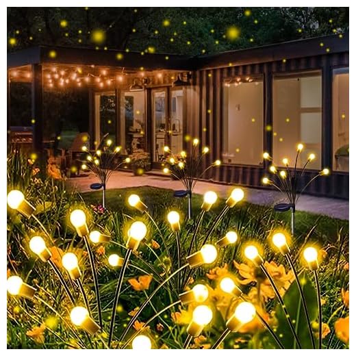 4-Pack Solar Flame Torch (Super Larger Size & Upgraded Vivid Flame), Ultra-Bright Solar Lights Outdoor Decorative with Flickering Flame, Waterproof Outdoor Lights for Garden Landscape Yard Pathway
