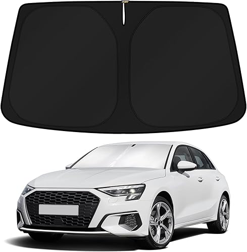 Miniatura 44 de KUST Parasol para parabrisas para BMW X5 2014 2015 2016 2017 2018, accesorios de ajuste personalizado, protector de visera solar plegable, bloquea