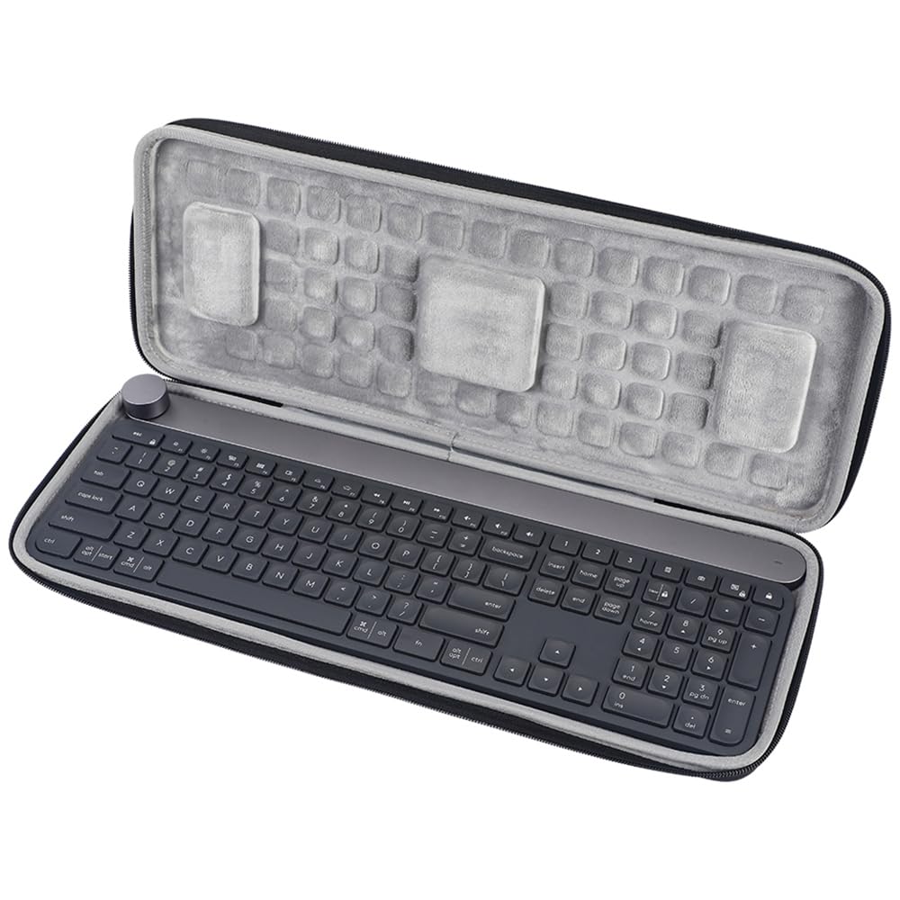 Twarda obudowa ochronna pudełko do przechowywania na klawiaturę Logitech Craft Keyboard, twarda obudowa do przechowywania podróżna przenośna klawiatura torba do przenoszenia