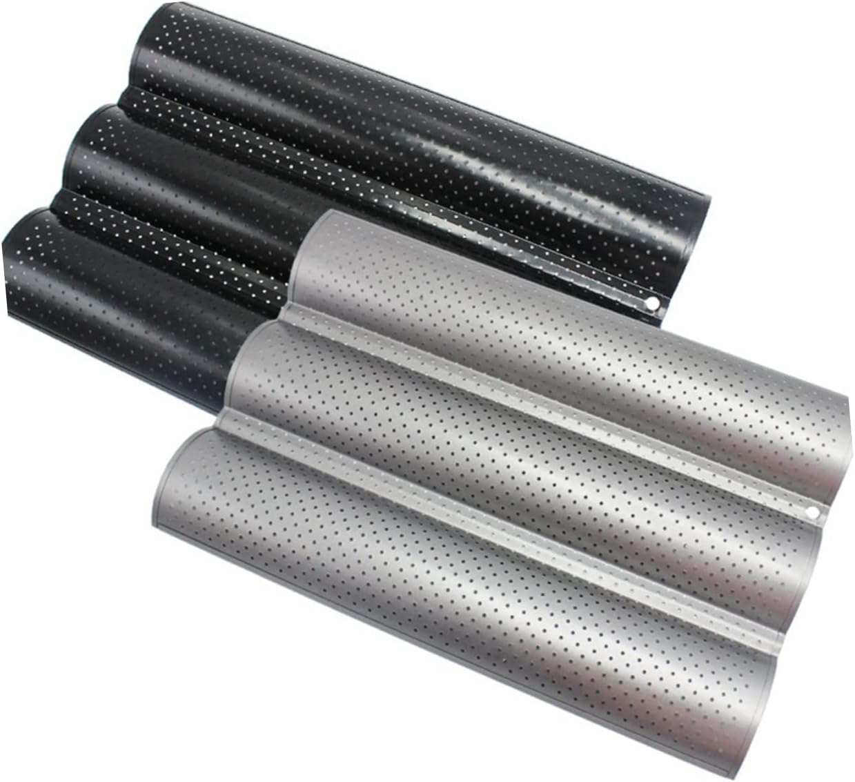 Baking Mould for Bread Sticks Medium Baking Tray with Slots Non-stick Design Kitchen Tool for Homemade Baguettes and French Bread