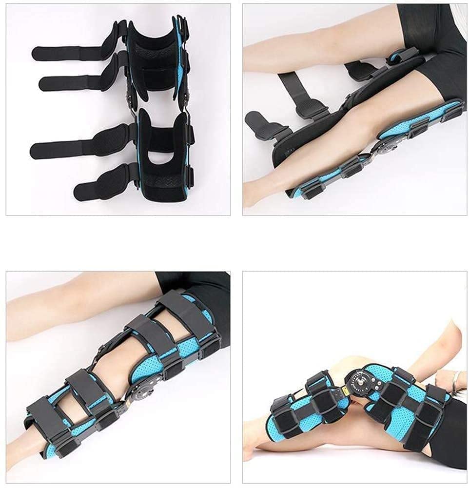 Rodillera ROM con Bisagras, Ortesis De Rodilla con Bisagras, Rodilleras Postoperatorias Ajustables, Estabilizador De Rótula para Acl, Ligamentos, Osteoartritis (Color : Right)