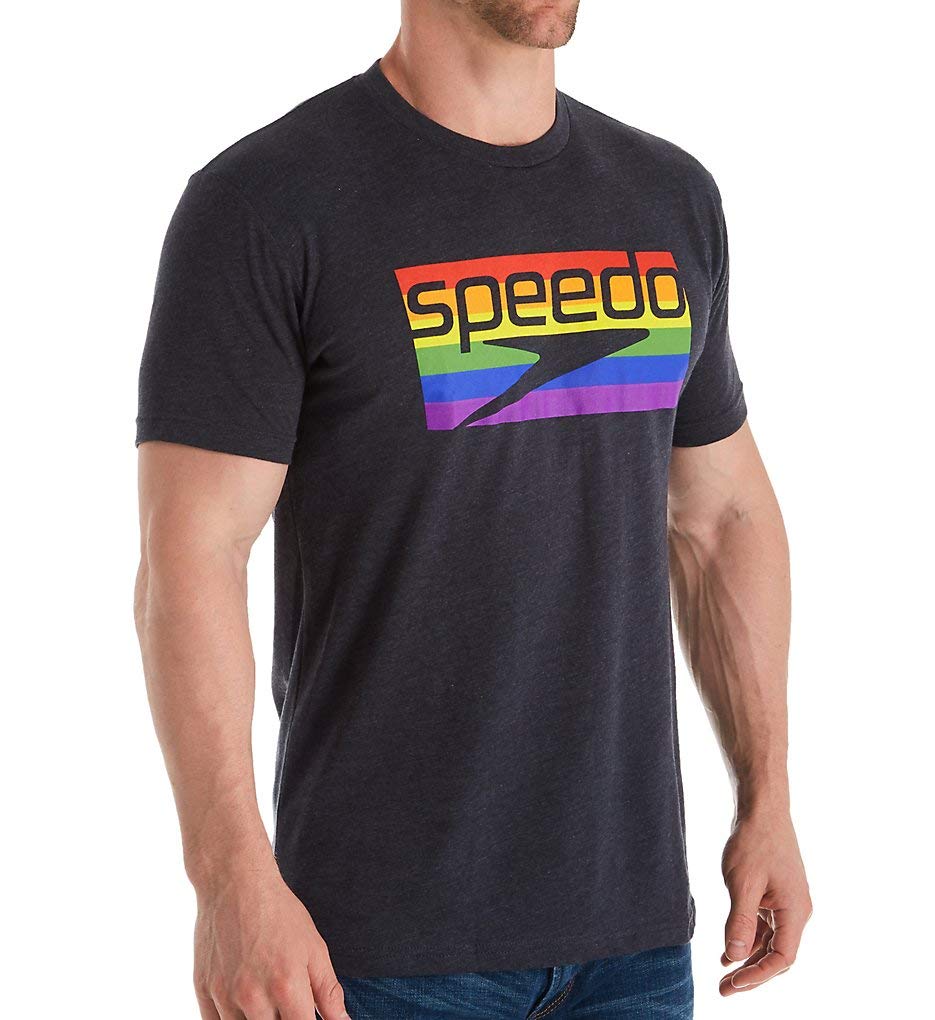 Speedo T-Shirt Short Sleeve Crew Neck Pride Graphic