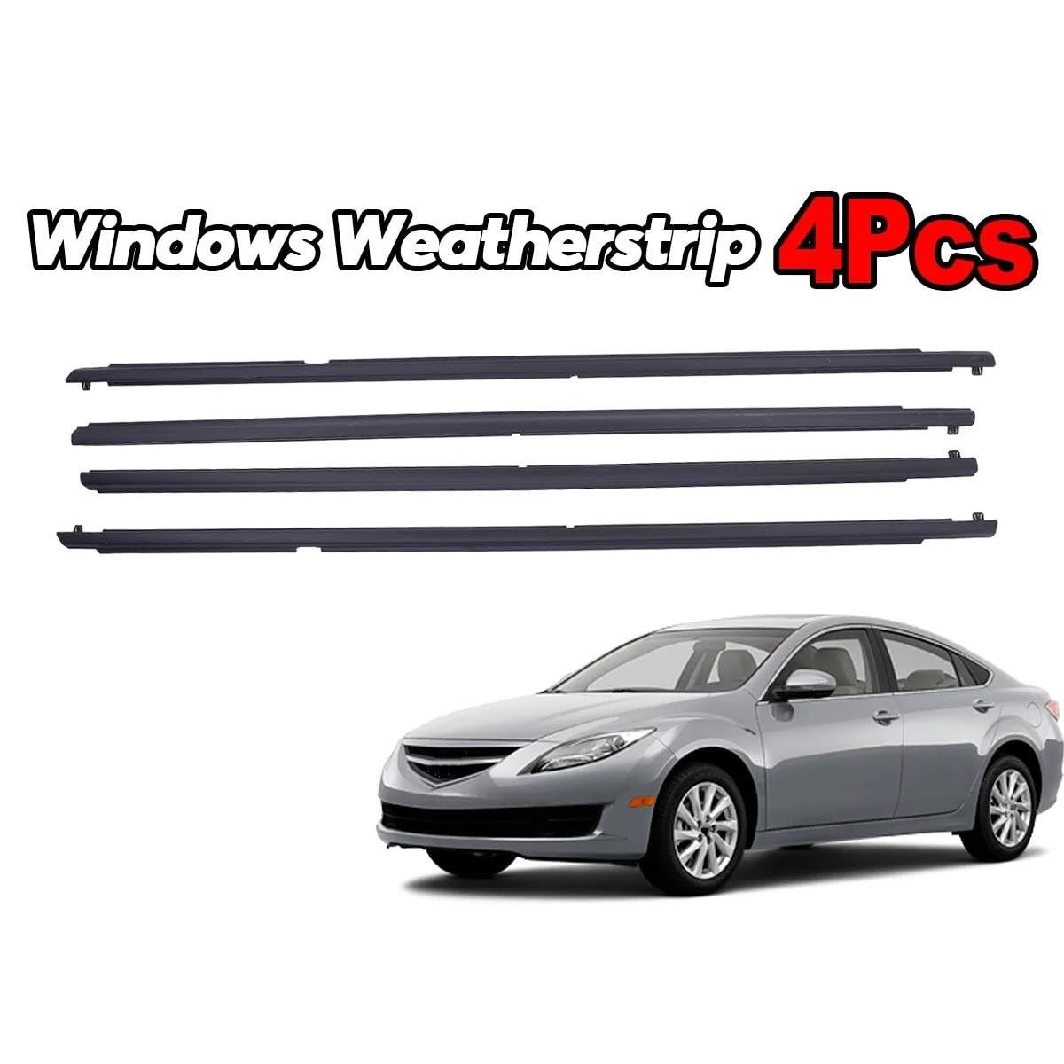 Striscia Tenuta Portiera 4 Pezzi Guarnizioni Finestrini Guarnizioni Finestrini Esterni Strisce Guarnizione Per Mazda 3 Per Mazda 6 2004-2012 Guarnizioni(6 2004-2012)