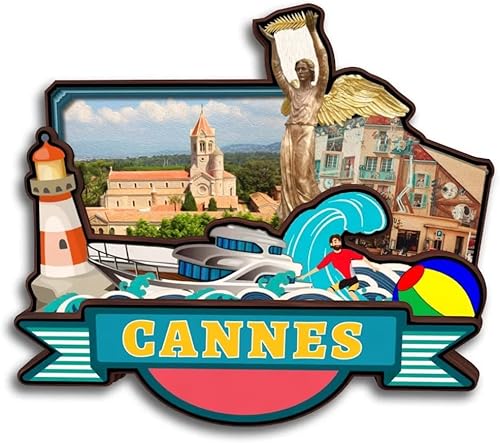 Miniatura 21 de Imán de nevera de Marsella Francia Colección de Madera 3D Madera Hecho a Mano Viajes Ciudad Recuerdos Refrigerador Imán Decoración del Hogar Regalo