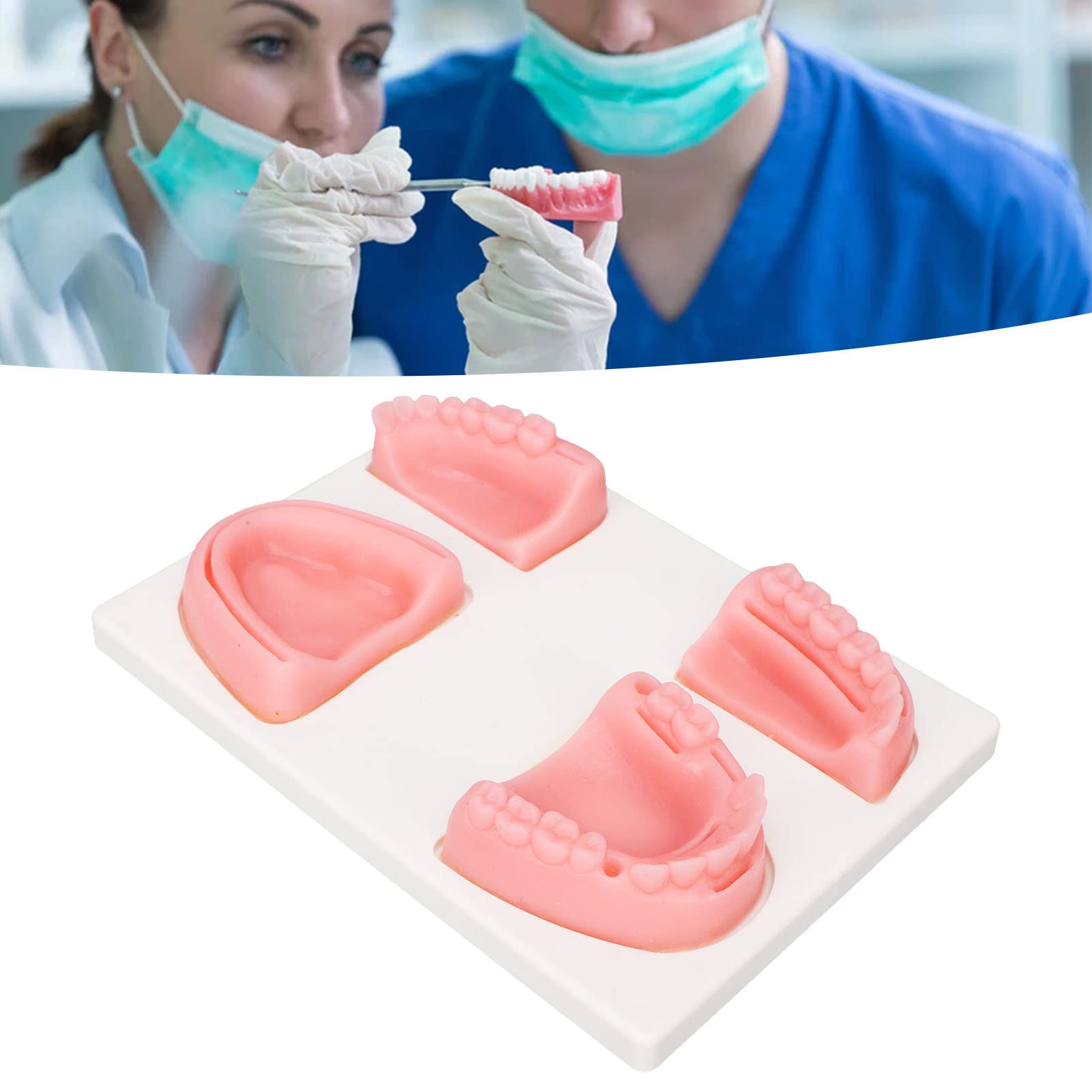 Kit Pratica Sutura Dentale Pinze Modello Silicone Pinzette