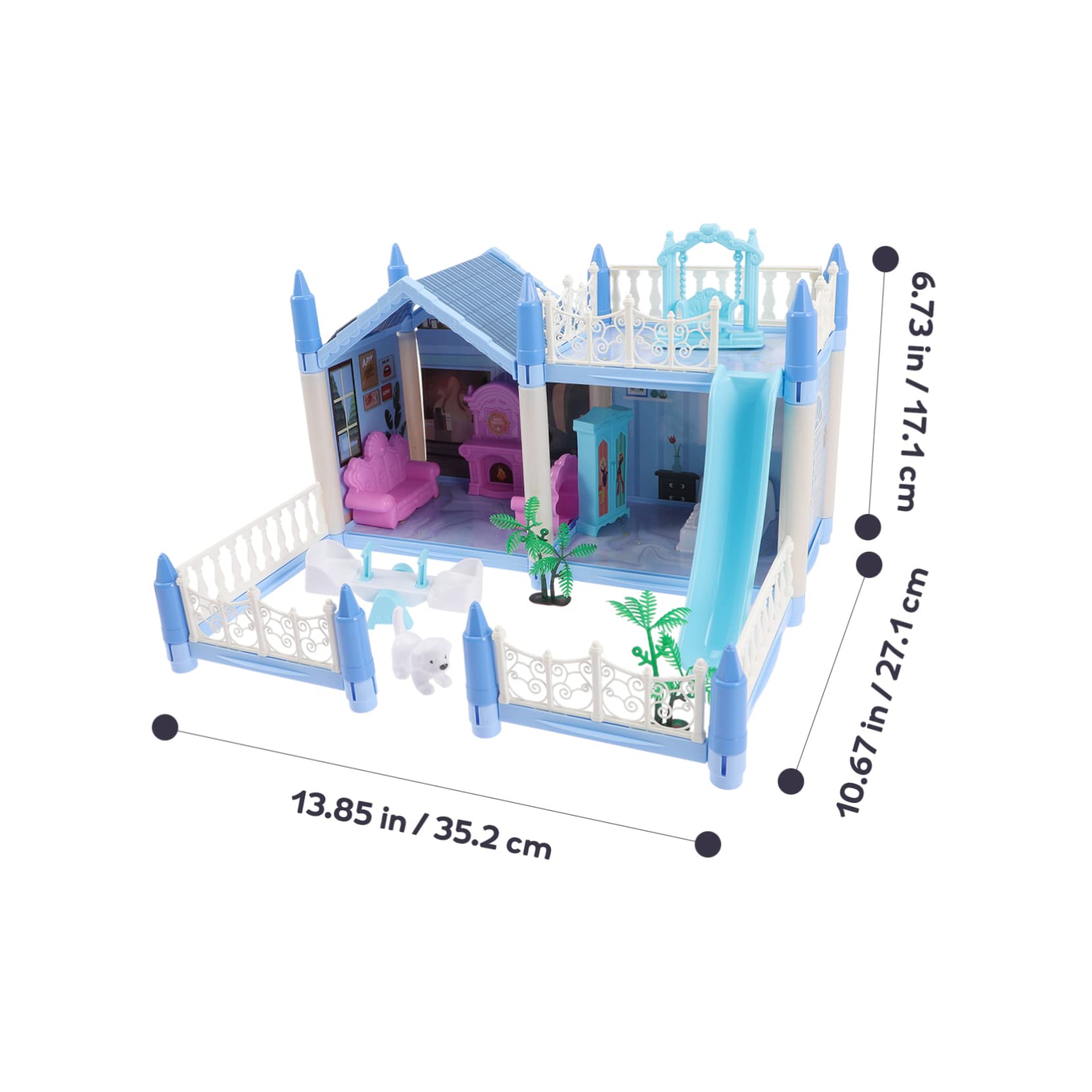 YARNOW 5 Year Old Girls Birthday Present Miniature House Kit for Dolls Toy House Building Set Construction Model Kit