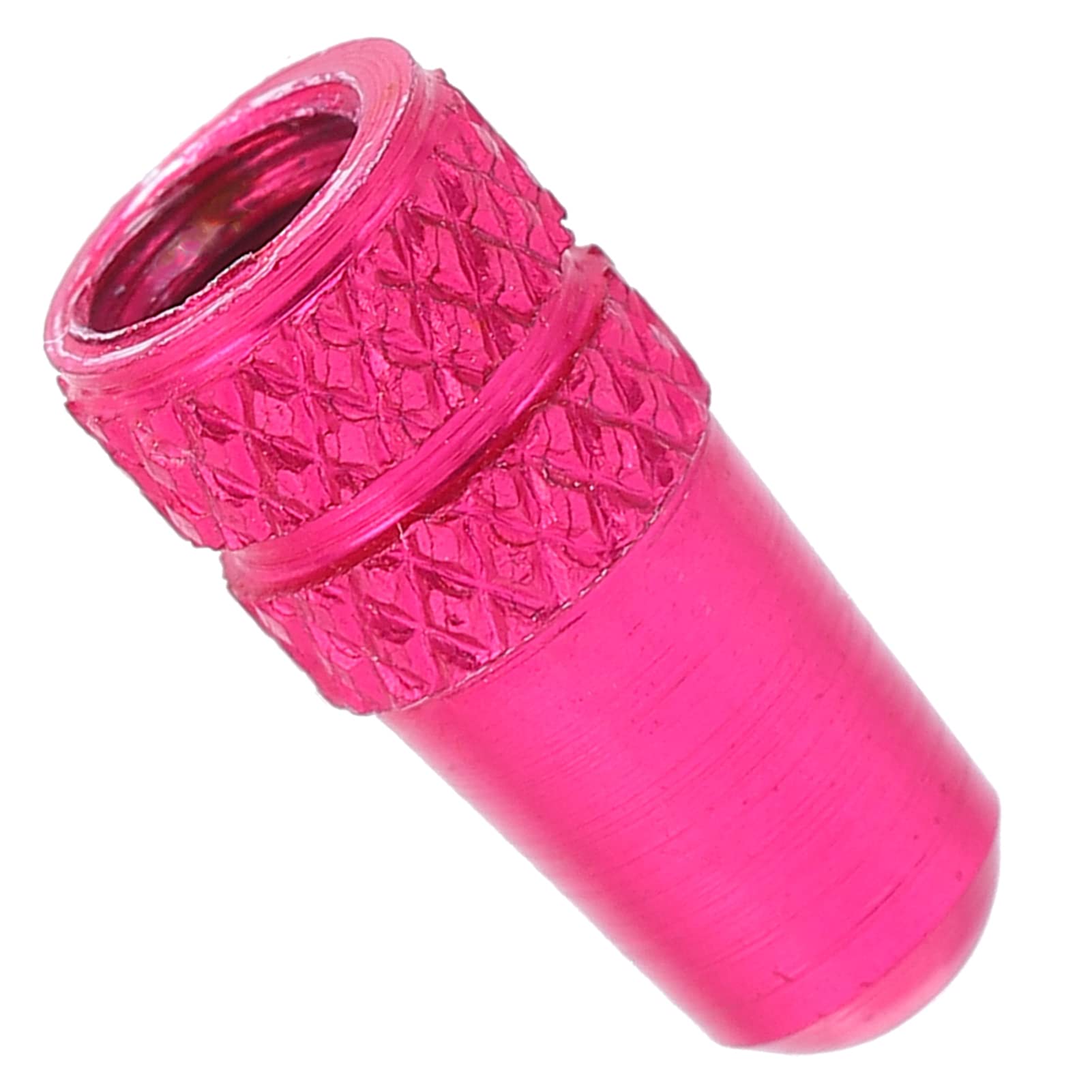 ACAGALA 2pcs Valve Caps Bicycle Valve Stem Cover Aluminum Alloy Bike Tire Caps Dust Covers (Rose Red)