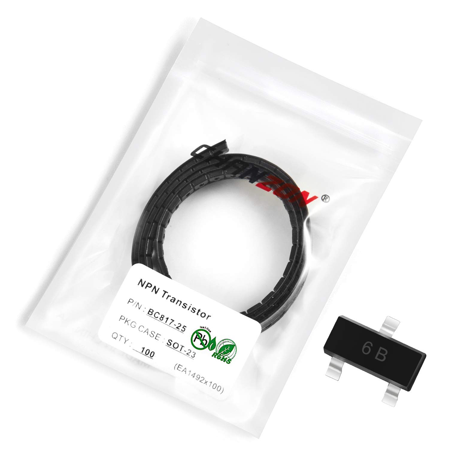 Chanzon 100 Pezzi MMBT5401 SOT-23, Transistor PNP -600 MA SMD, Lotto Da 100 Per Progetti Fai-da-te - 2