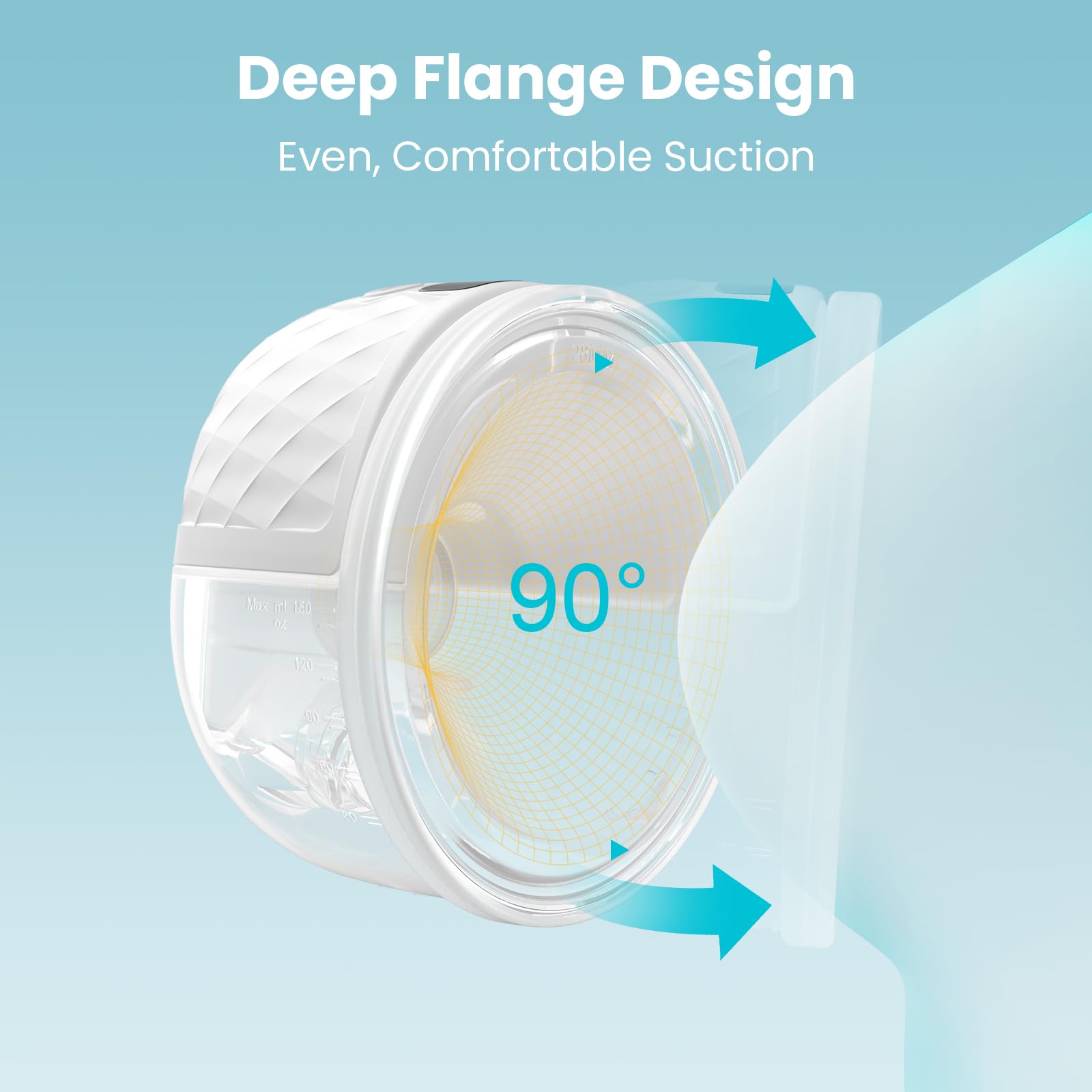 Paruu P10 Tiralatte Elettrico Indossabile, 4 Modalità e 9 Livelli con 19/21/24/28 mm, Aspirazione Forte 338 mmHg, Tiralatte Elettrico Portatile, Display Intelligente (2, Bianco)