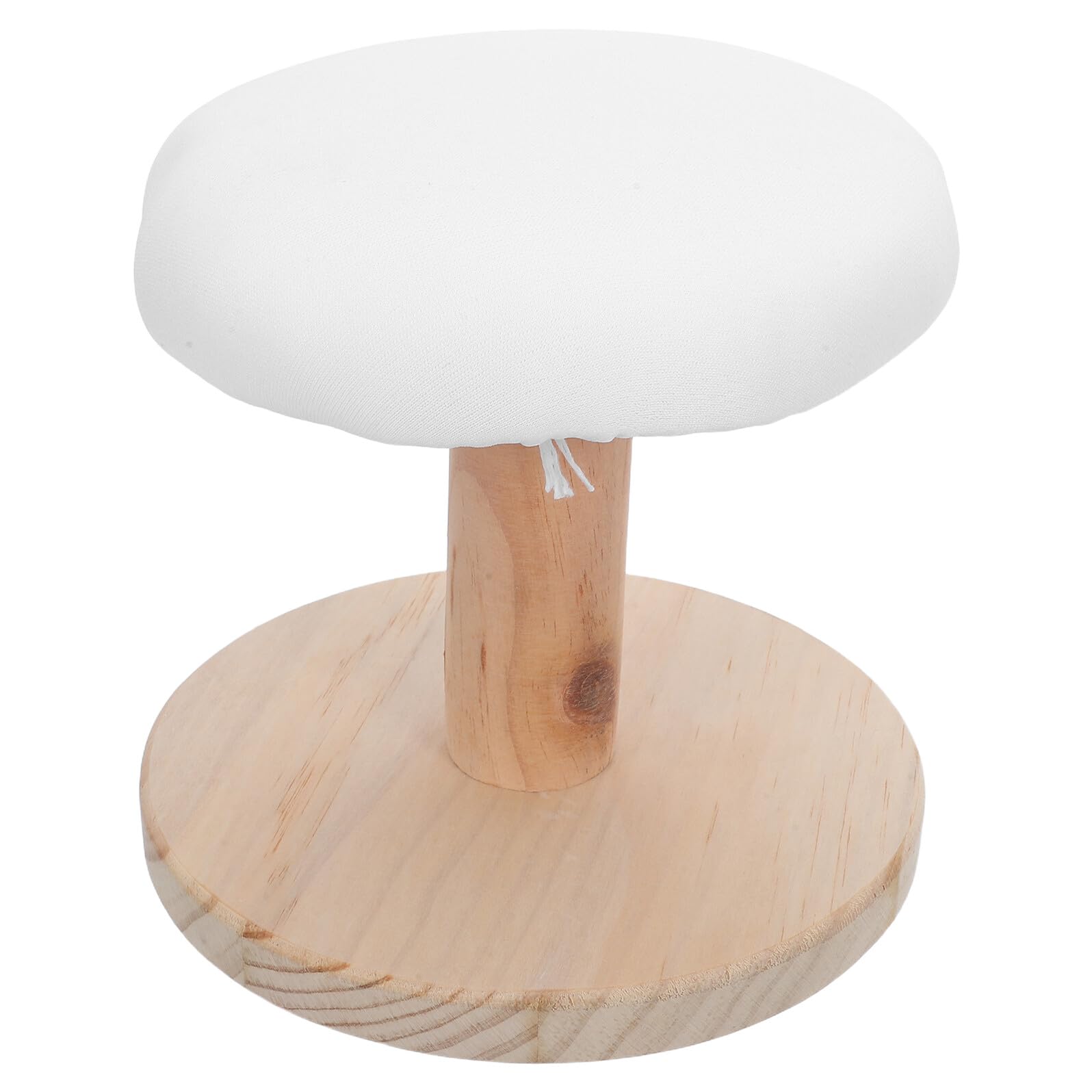 Tabla de Planchar Redonda de Madera para Sastre, Color Claro