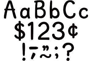Teacher Created Resources Black 4" Modern Classic Bulletin Board Letters