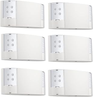 Рекламное объявление - Аварийное освещение Spectsun 6 Pack LED с резервным аккумулятором - Two Square Heads White Commercial Emergency Li.
