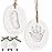 Baby Hand and Footprint Kit Girls, Boys - Personalized Babys First Christmas Ornament Kit, Newborn Christmas Gifts for New Mom, Cute Shower Gifts, Easy to Use Handprint Ornaments (Multi-Colored)