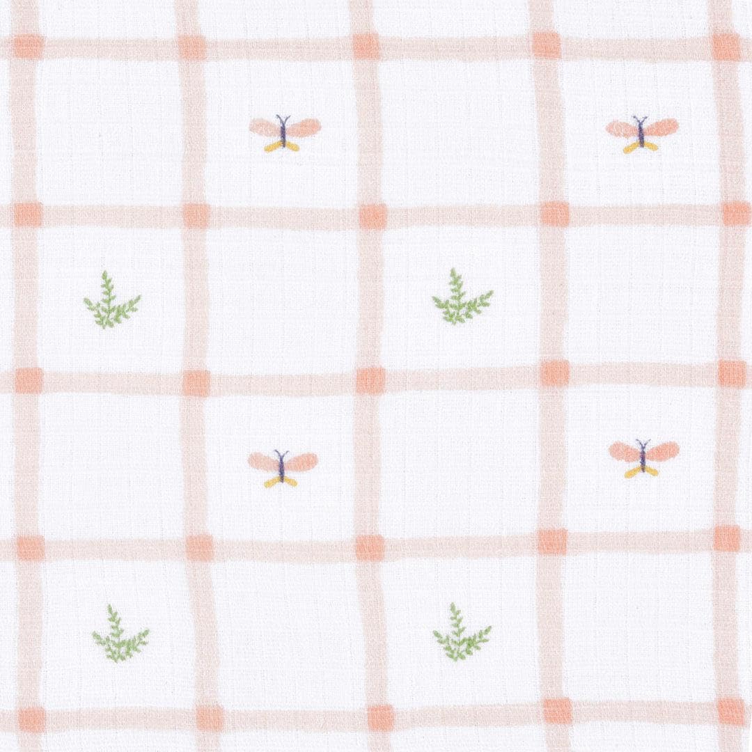 aden + anais™ Essentials - Juego de 2 Mantas de Muselina de algodón con diseño de Elefante Circo (Flores de Campo)