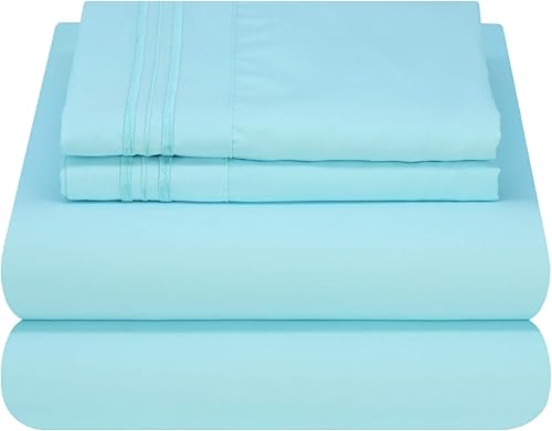 Mezzati Colección Prestige 1800 - Juego de sábanas de lujo, suave y cómoda, de microfibra cepillada