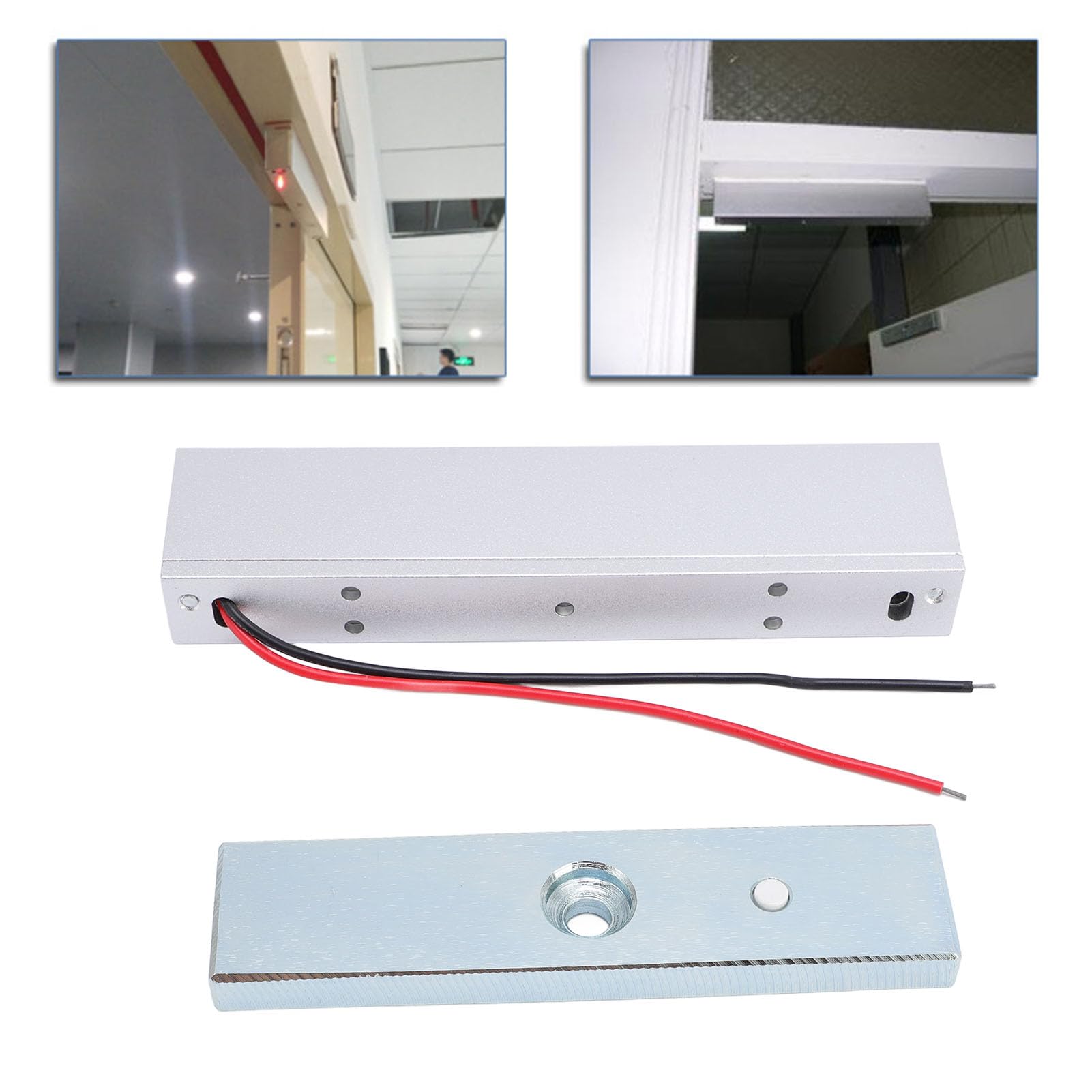 180 kg Elektryczny zamek magnetyczny 12 V Fail Safe Zestaw zamka elektromagnetycznego do drzwi Montaż powierzchniowy System kontroli dostępu do drzwi Bezpieczeństwo laboratoryjne do biura