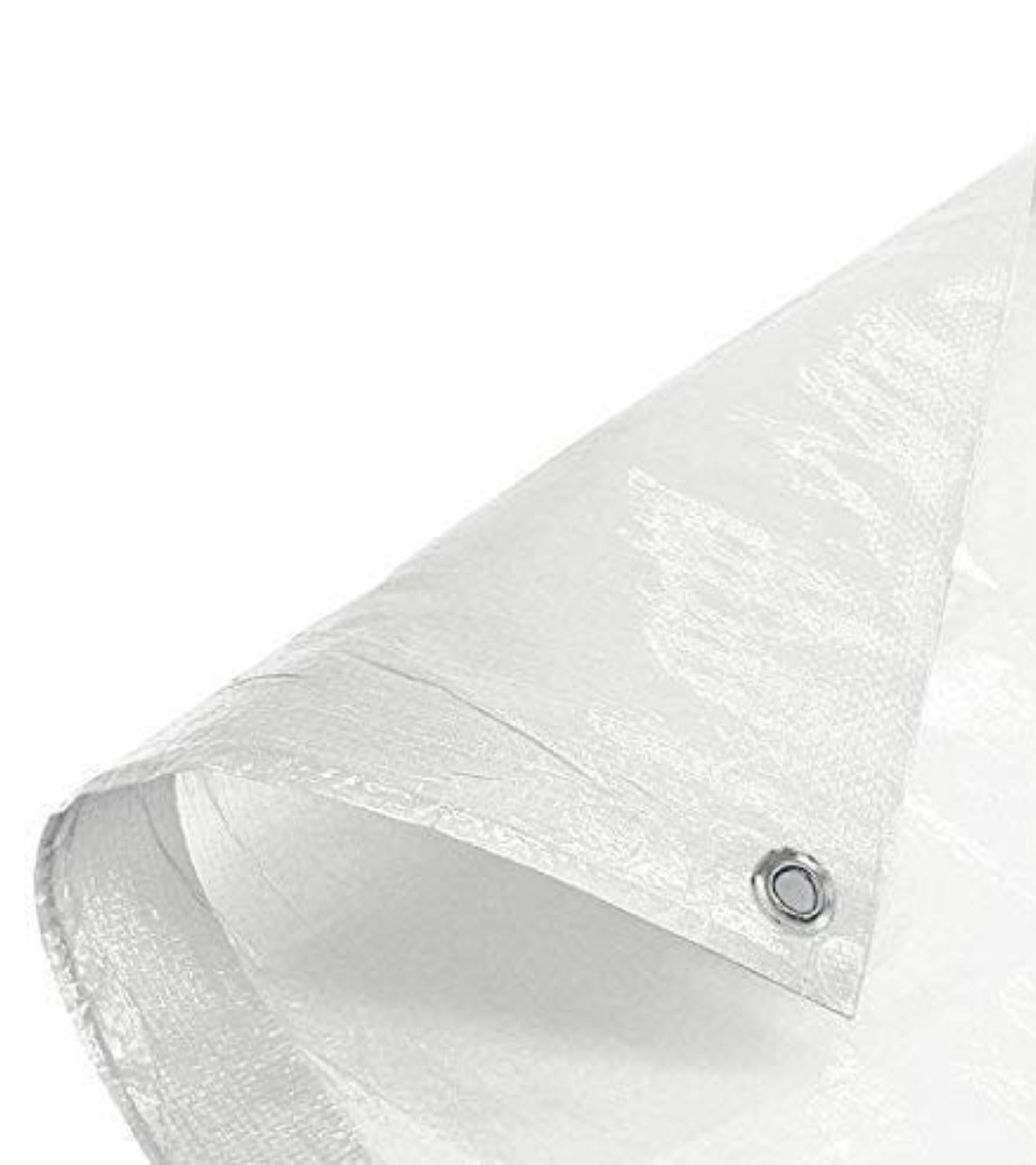 Premsons® Tarpaulin 120 GSM Thick Waterproof UV Resistant Heavy Duty Sheet - Rot Rip Tear Proof Tadpatri with Grommets & Reinforced Edges - Poly Tarp Cover Rain Roof Shed Protection - 6 x 4 ft - White — Amazon image 7