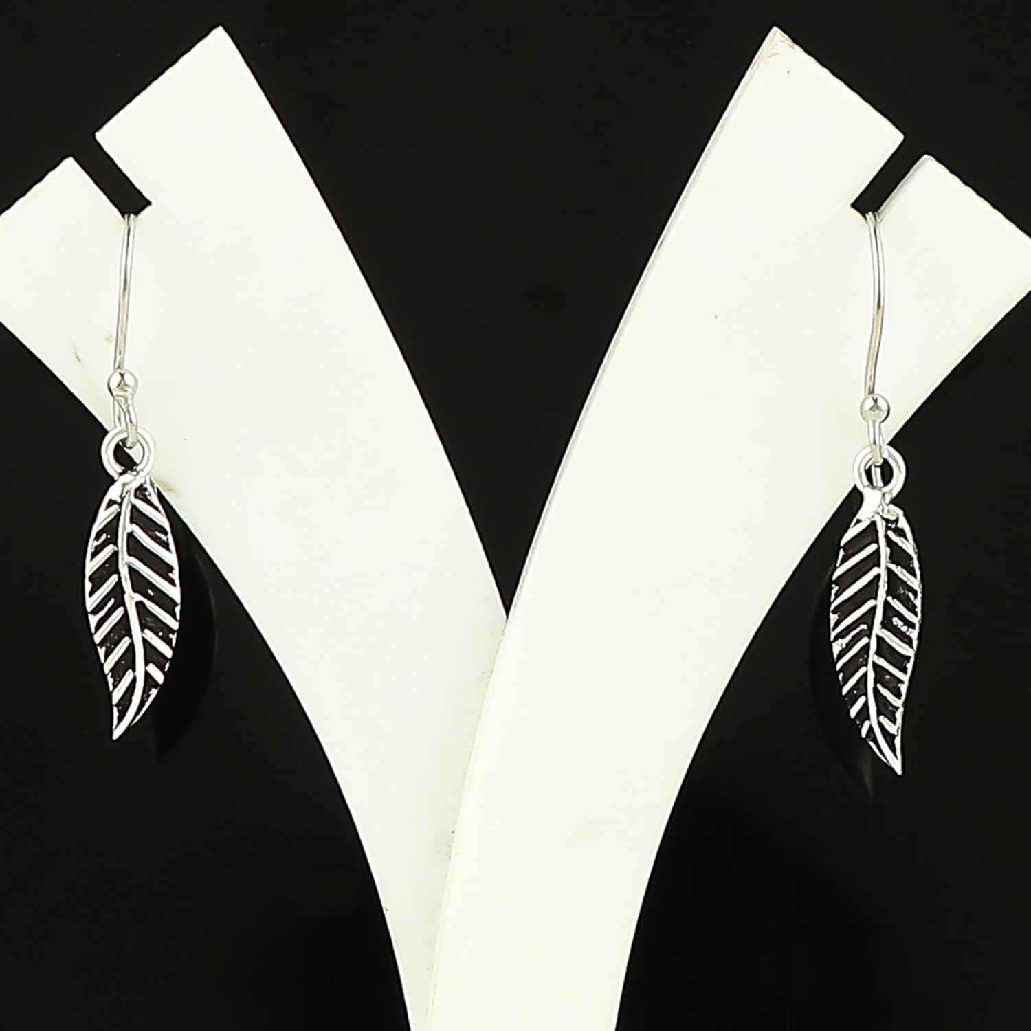 Oxidized 925 Sterling Silver Earrings, Leaf Filigree Earrings for Women, Dangling Boho Fashion Handmade, Elegant Statement, Silver Jewelry, Wedding Earrings, Gifts for Her - Image 5