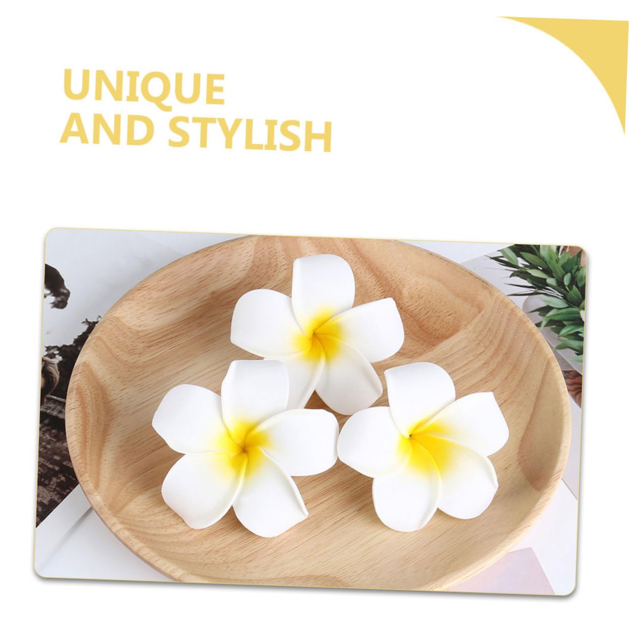 Didiseaon 96 Piezas Plumeria Rubra Broches Horquillas De Flores Pinzas Para Peinar El Cabello Pinza De Pelo Hawaiana Pasadores De Pelo De Flores Accesorios Para El Cabello De Novia