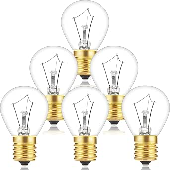 40W Lava Lamp Replacement Light Bulb – S11 Shape, 120V, Frosted Globe (40S11/N)