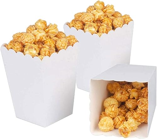 Miniatura 4 de Cajas negras para palomitas de maíz, mini caja de papel para palomitas de maíz, contenedor de cartón para palomitas de maíz para fiestas, paquete