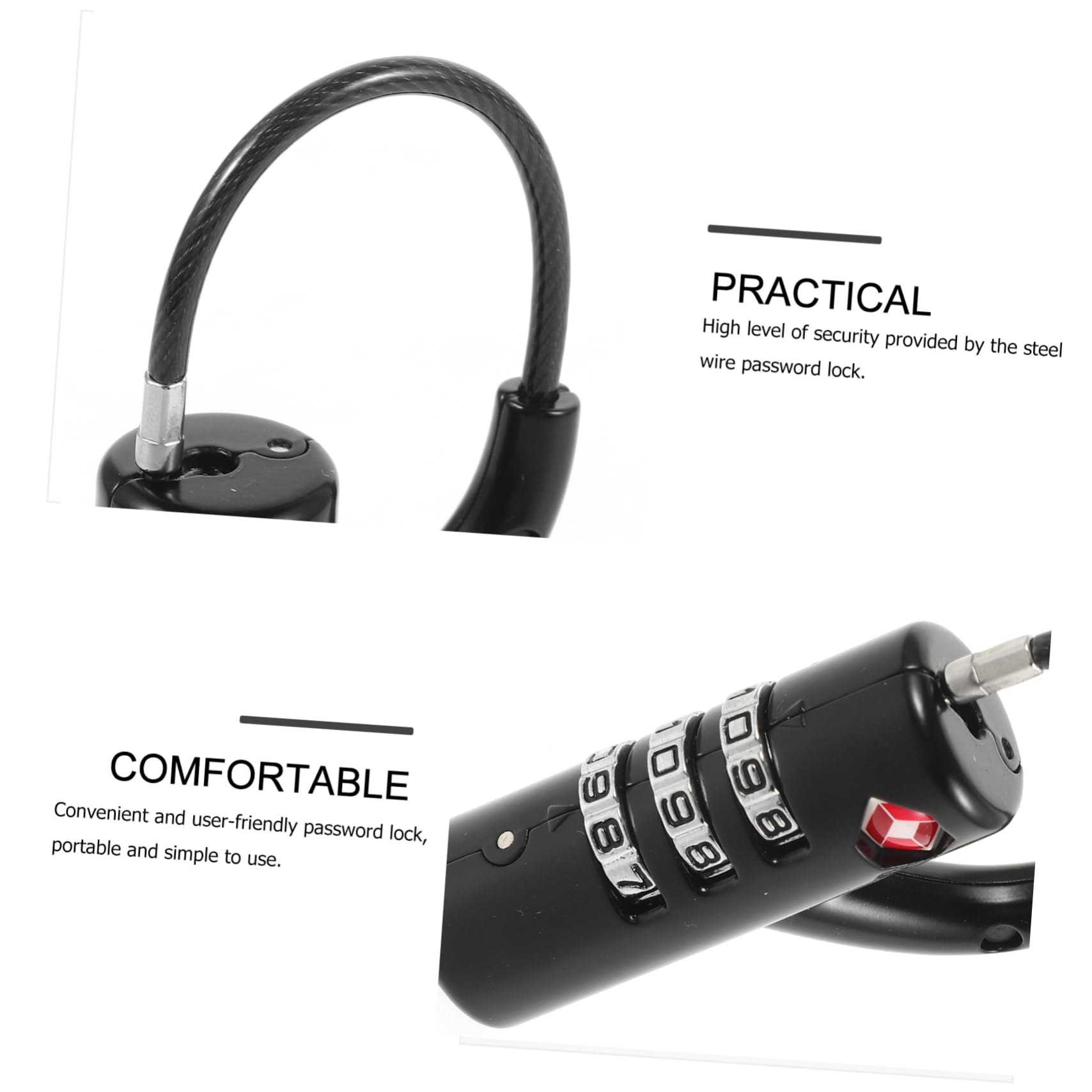 GLEAVI 5piezas Cerradura De Combinación Para Equipaje Tsa Candado De Seguridad Para Maletas y Mochilas Diseño Compacto y Portátil Para Viajes y Gimnasios