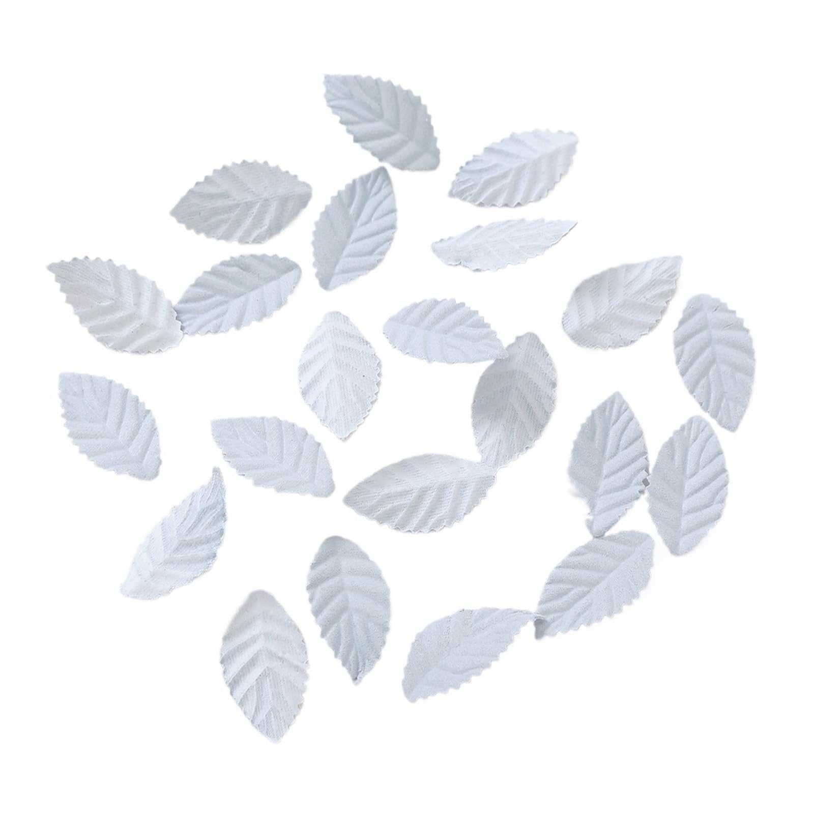 50/100Pcs Artificial Tree Leaf Flower Fake Leave For Home Decor Wedding Decoration Wreath Garland Scrapbook DIY Accessories(Blue,50pcs)