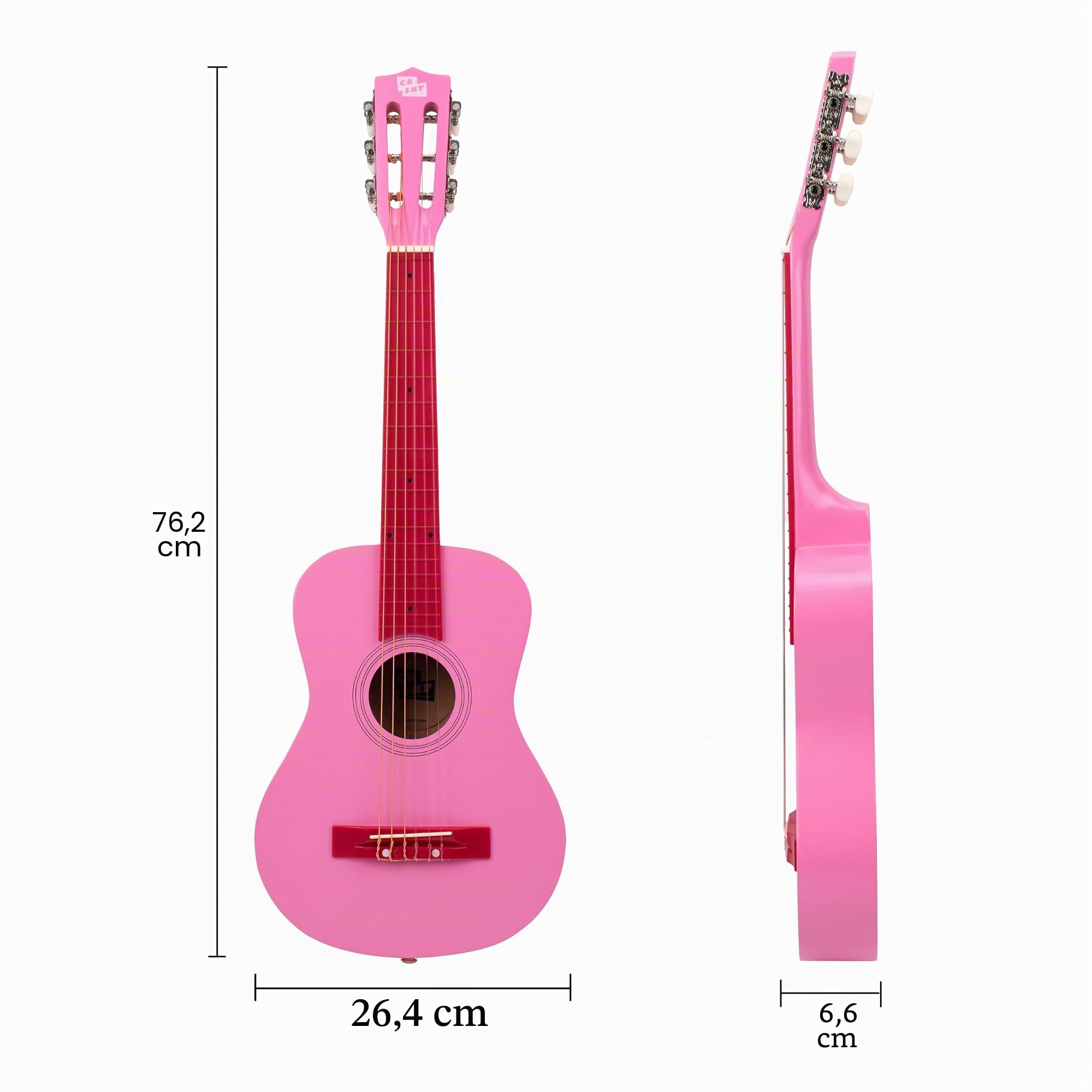 Akustikgitarre 76cm Nylon Saiten Pink Kinder Anfänger Schüler