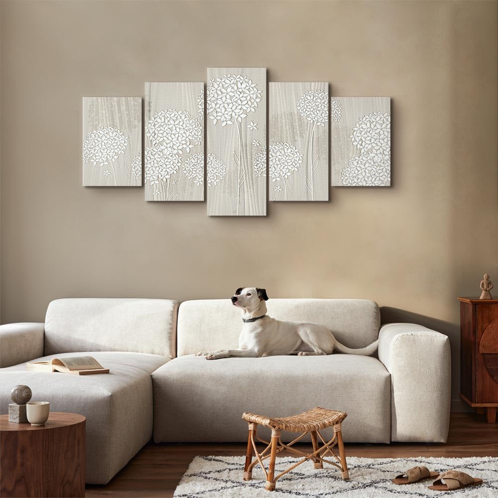 Cuadros B&D XXL - Cuadro en Lienzo 200x100 cm 5 piezas - Impresión en material tejido no tejido cuadros decoracion salon modernos lienzos decorativos dormitorios - b-C-0020-b-m