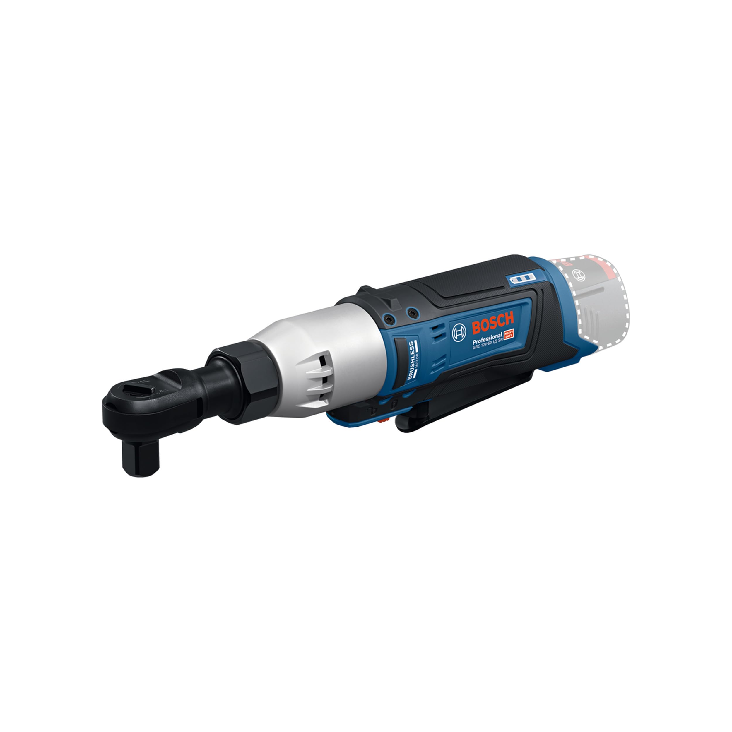 Llave de carraca a batería GRC 12V-60 1/2 SN con Bosch Professional 12V System