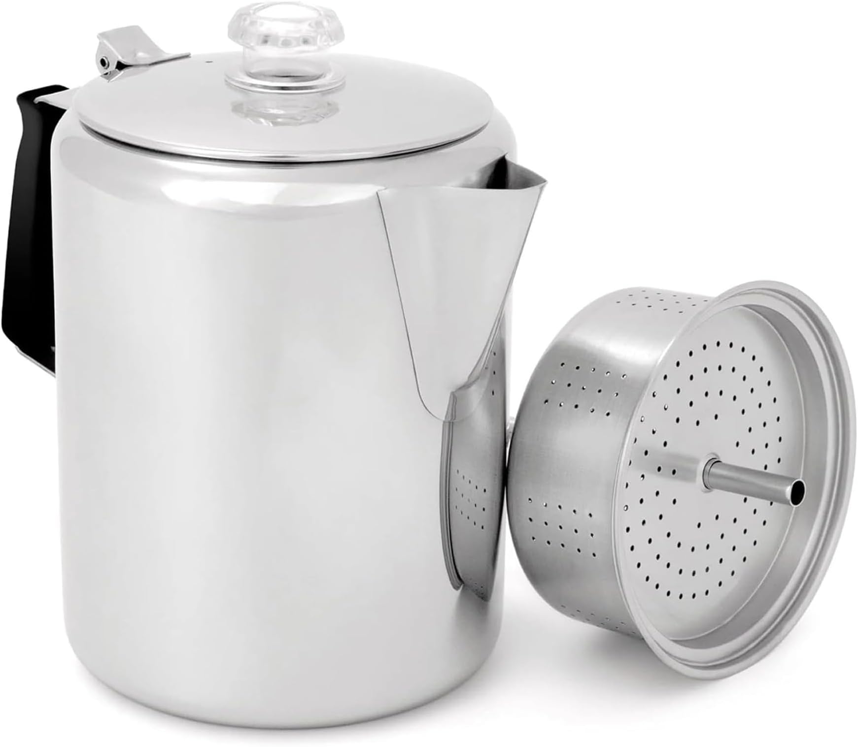 GSI Outdoors Glaicer Stainless Percolator with Silicone Handle, 12 Cup by GSI [並行輸入品]