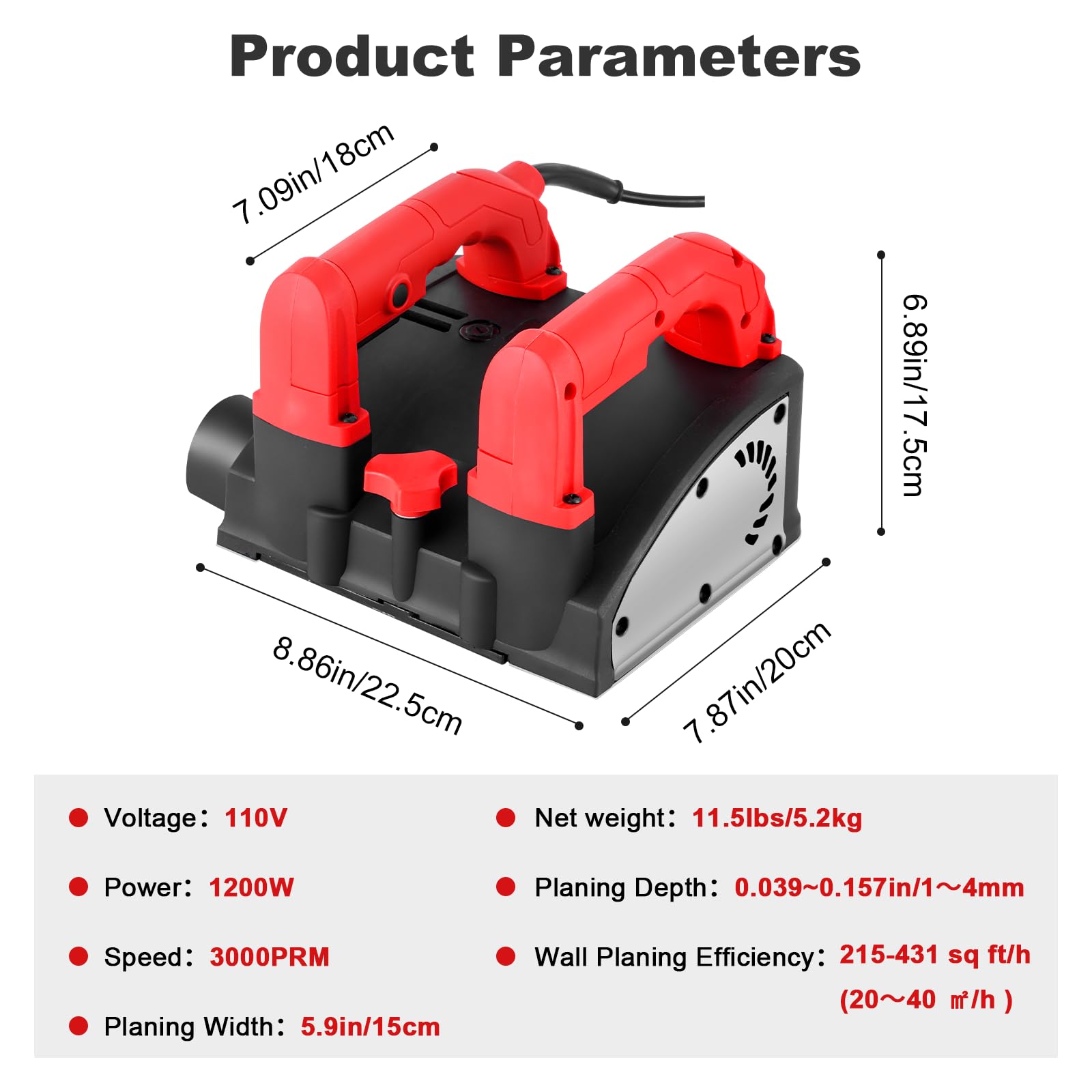 YJINGRUI Electric Wall Planer - Fast Wallpaper Removal -4